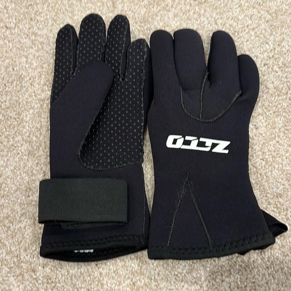 ZCCO Diving Gloves, 3mm Thermal Wetsuit Gloves with Elastic Wrist, Size Small